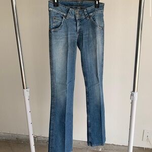 Hudson Blue Boot Cut Jeans with Subtle Fading